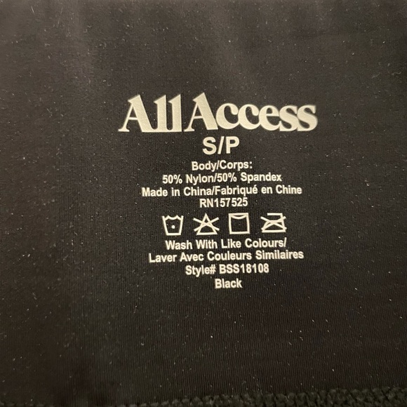 ALL ACCESS Black Bike Shorts - Picture 2 of 3